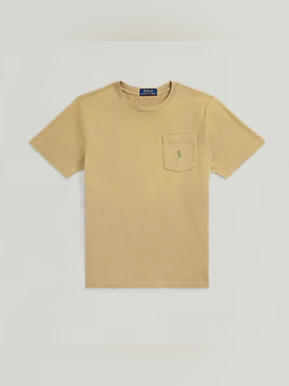 POLO Ralph Lauren Cotton Jersey Pocket Tee - M (10-12)